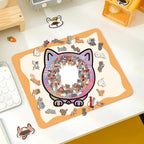 🎁49% OFF🎅135-Piece Morandi-Colored Cat Shaped Tray Wooden Jigsaw Puzzle