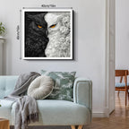 Black and White Owl Wooden Jigsaw Puzzle 1000 Pieces