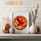 Flying Cardinal Wooden Jigsaw Puzzle