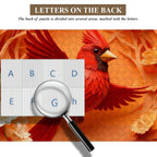 Flying Cardinal Wooden Jigsaw Puzzle