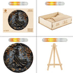 Autumn Witch Wooden Jigsaw Puzzle