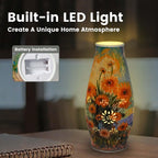 Unique 3D Puzzle Flowers Vases With Led Lights