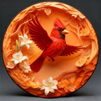 Flying Cardinal Wooden Jigsaw Puzzle