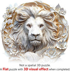 🦁3D Lion Wooden Jigsaw Puzzle