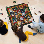 Christmas Cats Wooden Jigsaw Puzzle 1000 Pcs