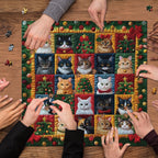 Christmas Cats Wooden Jigsaw Puzzle 1000 Pcs