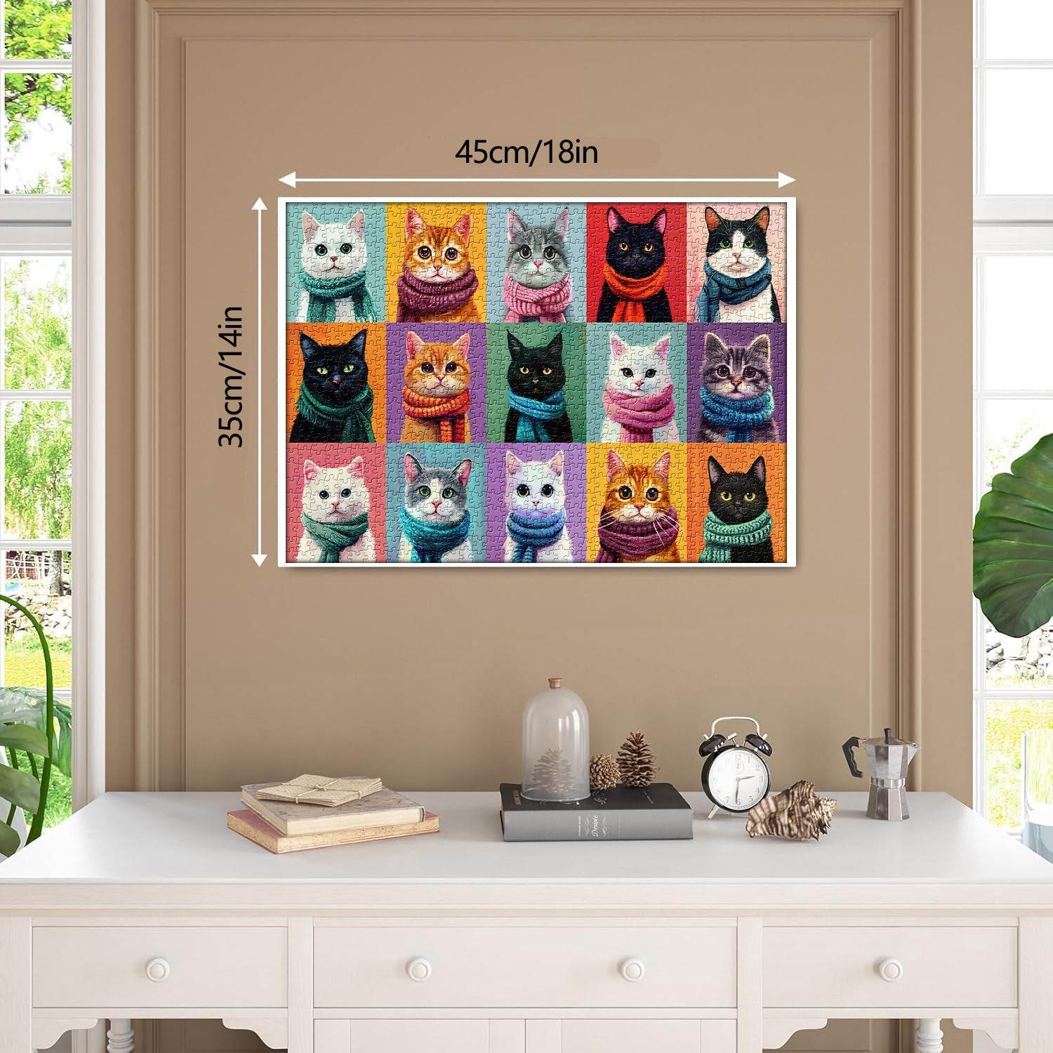 Cat Scarf Collection | 1000-Piece Wooden Jigsaw Puzzle