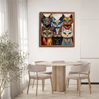 Abstract Cat  | 1000-Piece Wooden Jigsaw Puzzle