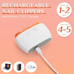 2 in 1 Electric Automatic Nail Clipper Trimmer