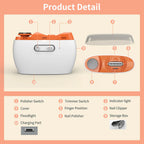 2 in 1 Electric Automatic Nail Clipper Trimmer