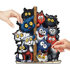 Kitty Shaped Wooden Jigsaw Puzzle
