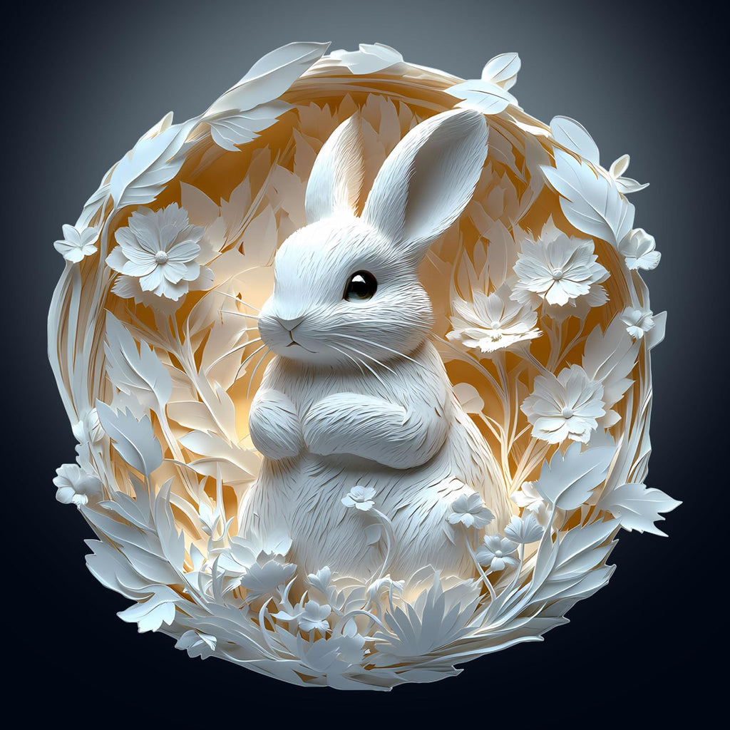 🐇3D Bunny Wooden Jigsaw Puzzle