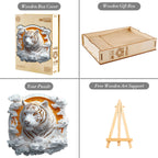 3D Tiger Wooden Jigsaw Puzzle