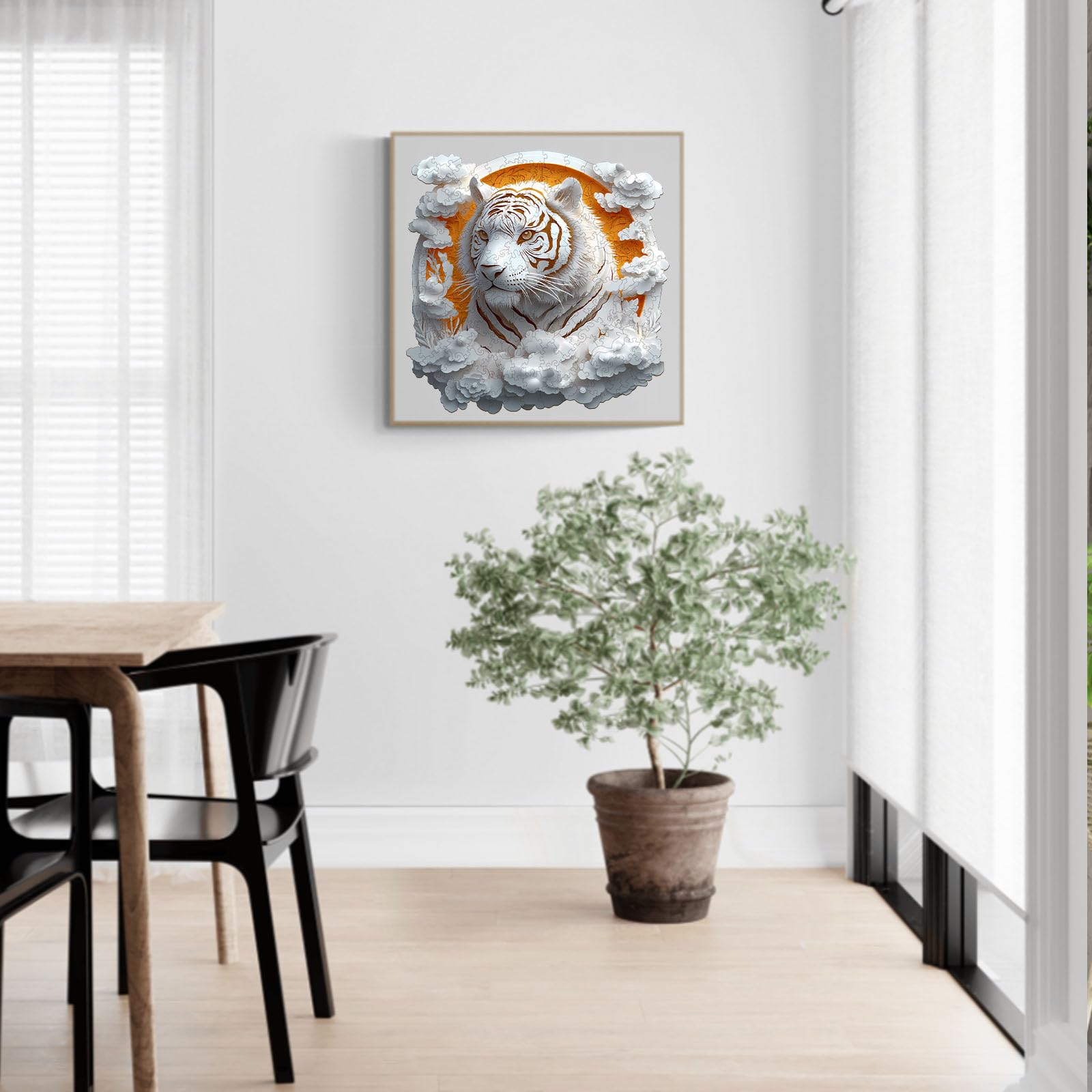 3D Tiger Wooden Jigsaw Puzzle