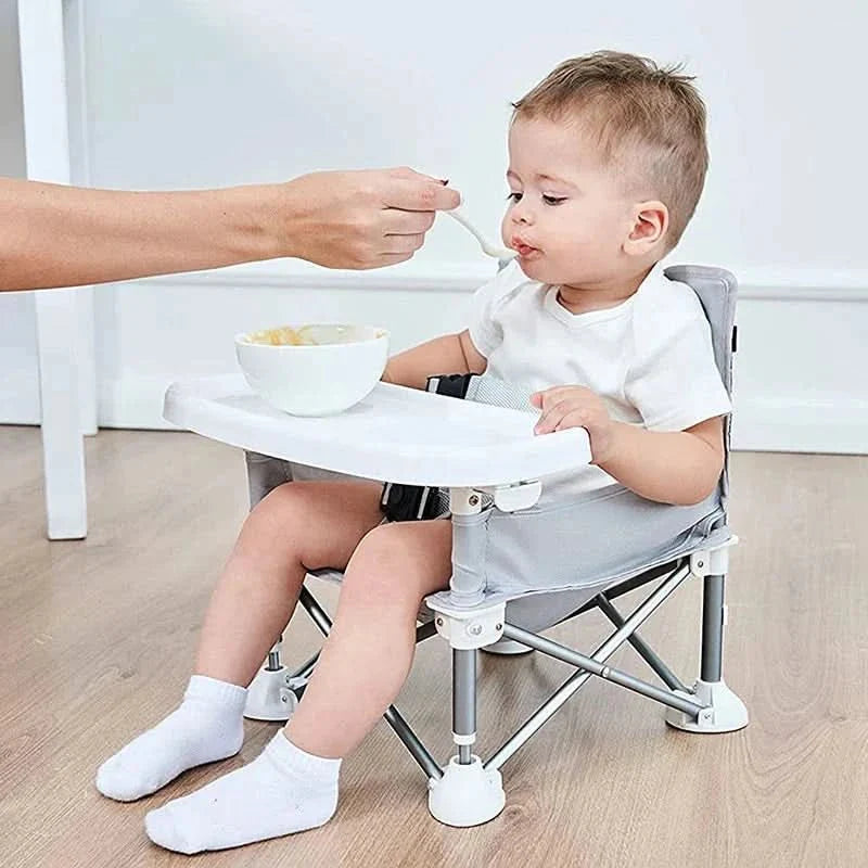 BabyGo Seat - Foldable high chair for travelling - Compact & safe for children